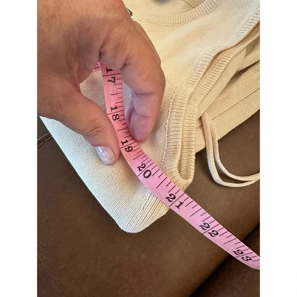 Lioness Sleeveless Knit Dress Drawstring Bodycon Midi Neutral NWT XL Extra Large - Picture 9 of 9